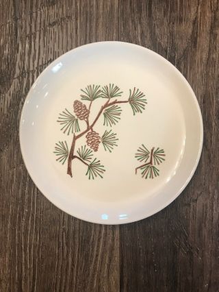 Vintage Mid Century Stetson Marcrest Misty Pine 6 1/2” Dessert Plate Euc