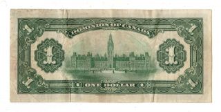 Dominion of Canada 1917 $1 One Dollar Large Bank Note with Princess Patricia R2 2