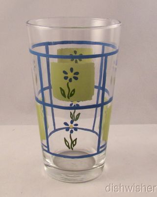 Pfaltzgraff Cloverhill Floral 16 Oz.  Glass Cooler Highball Tumbler (s)