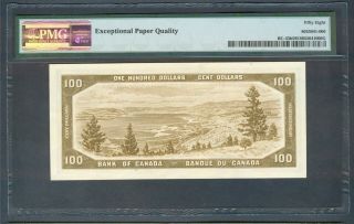Canada $100 1954 BC - 43b,  PMG Choice AU 58 EPQ 2