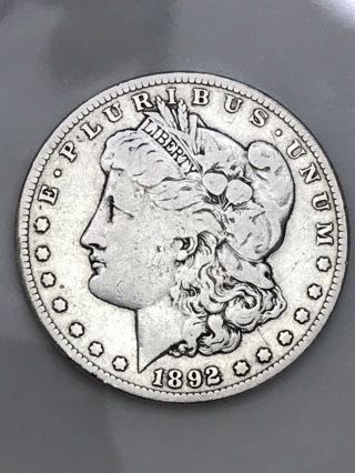 Key Date 1892 - S Morgan Dollar.  Just 1.  2 Million Minted 90 Silver.