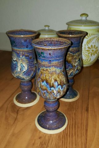 Artisan Crafted Ceramic Goblet Cup