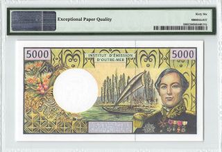 French Pacific Territories ND (1996) P - 3i PMG Gem UNC 66 EPQ 5000 Francs 2