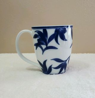 Pier 1 Ming Blue/white Pattern Coffee Cup/mug