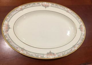 Noritake Barrymore Bone China Oval Serving Platter,  14 1/4 X 10 Inches.  Beautifu