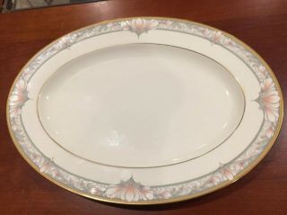 Noritake Barrymore Bone China Oval Serving Platter,  14 1/4 X 10 Inches.  Beautifu 3