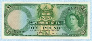 Fiji 1 Pound 1965 P53h Vf/xf