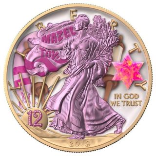USA 2019 $1 Silver Eagle Jewish Holidays BAT MITZVAH 1 Oz Silver Coin 3