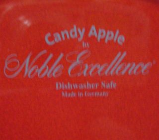 Noble Excellence CANDY APPLE Dinner Plate More Items Available 2
