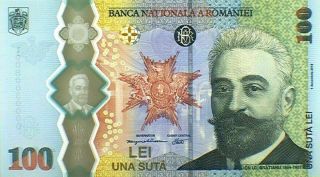 ✠ 2019 ✠ Romania 100 Lei ✠ Commemorative Bratianu Banknote Polymer ✠✠✠✠✠✠✠