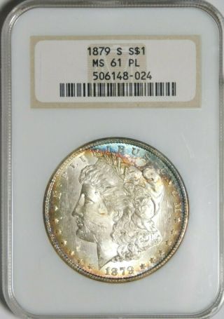 1879 S Morgan Dollar Ngc Ms61 Pl (toning)