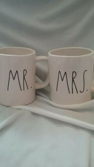 Rae Dunn Mug Set Mr And Mrs