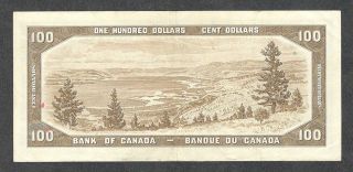 1954 $100.  00 BC - 43b VF,  SCARCE Bank of Canada QEII OLD One Hundred Dollars 2
