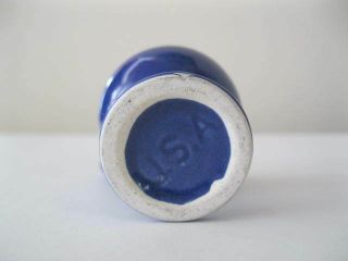 Shawnee Pottery Miniature Blue Pitcher Marked U.  S.  A 3