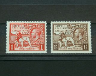 Gb 1925 - Gv British Empire Exhibition - Set Of 2 Unmounted