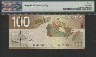TT PK BC - 66a 2003 - 05 CANADA BANK OF CANADA $100 SIR BORDEN PMG 66 EPQ GEM UNC 2
