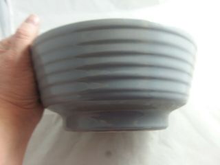 California Pottery Mid Century Modern Gray Ribbed Planter Bowl Cp 8302 8