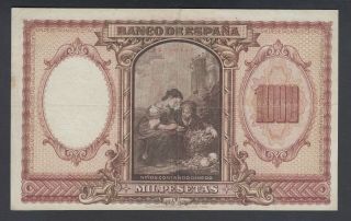 Spain 1000 Pesetas 09 - 01 - 1940 VF P.  120,  Banknote,  Circulated 2