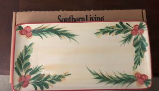 Southern Living At Home Gail Pittman Christmas Memories 7 " X 14 " Appetizer Tray