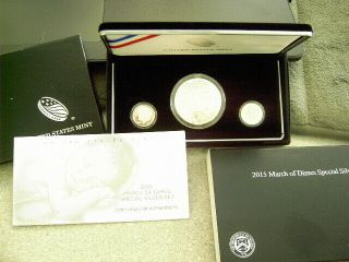 2015 March of Dimes Special Silver Set w/Box and 2