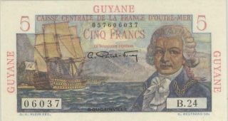 French Guiana 5 Francs 1947 Banknote PMG 66 Gem UNC EPQ 2