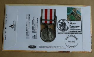 THE RELIEF OF LUCKNOW.  2002 BENHAM INDIAN MUTINY MEDAL COVER 2