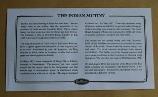 THE RELIEF OF LUCKNOW.  2002 BENHAM INDIAN MUTINY MEDAL COVER 3