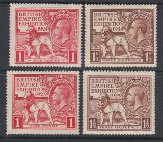 Gv - 1924 & 1925 Wembley Pairs,  Fresh Unmounted (usual Gum Creases) Gb1676