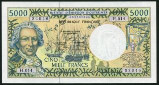 France French Pacific Territories 5000 Francs 1996 Bougainville P3 Unc