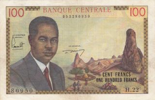 100 Francs Very Fine Banknote From Cameroun 1962 Pick - 10