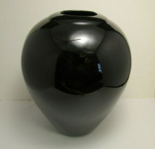 Royal Haeger Black Vase 8 "