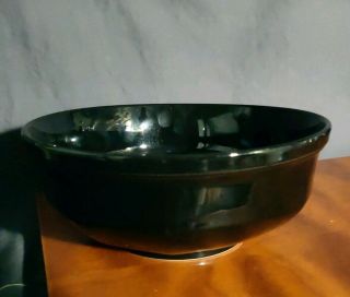 Mikasa Black Tea 8 " Round Vegetable Bowl English Chintz Geometric C 6103 F 3700