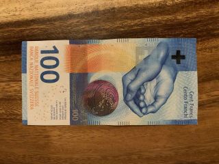 Switzerland 100 Francs Franken Franchi,  Swiss,  Single Banknote