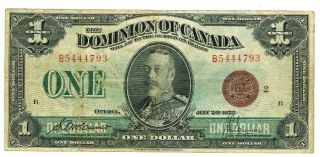 1923 $1 Dominion Of Canada Bronze Sceal Mc Cavour - Sanders - Dc - 25i