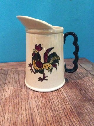 Vintage Metlox Poppy Trail Rooster Pitcher