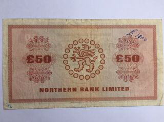 NORTHERN BANK £50 POUNDS 1970 2