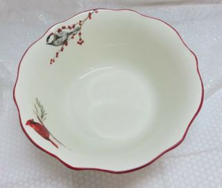 Better Homes Gardens Christmas Heritage Holly & Berry 11 Inch serving bowl 2