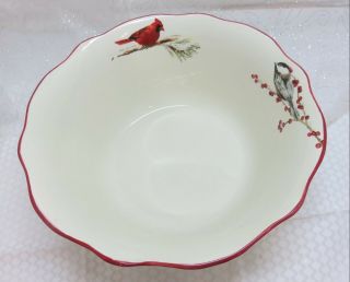 Better Homes Gardens Christmas Heritage Holly & Berry 11 Inch serving bowl 3