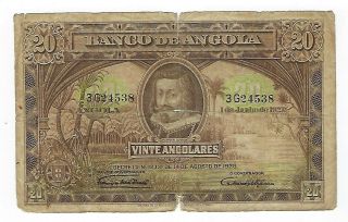 Angola 20 Angolars 1926.  Jo - 8325