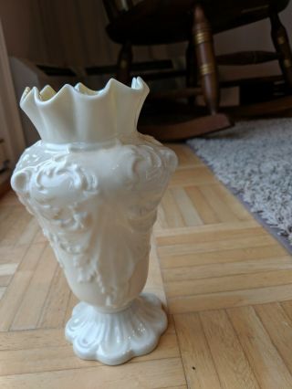 Belleek Rathmore Parian China 7 Inch Tall Porcelain Vase -