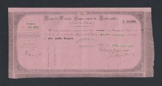 Caledonia 10000 Francs 1869 (pick Unlisted)