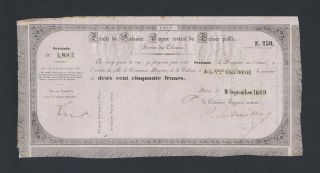 Caledonia 250 Francs 1869 (pick Unlisted) Aunc