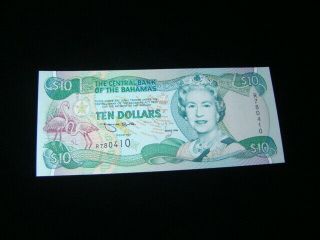 Bahamas 1996 $10.  00 Banknote Gem Unc.  Pick 59a