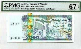 Algeria 2000 Dinars 2011 Banque D 