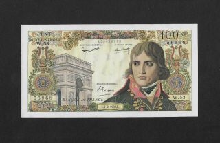 Aunc / Unc 8 Pinholes 100 Francs 1960 France