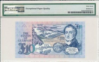 The States of Guernsey Guernsey 10 Pounds ND (1991 - 95) PMG 67EPQ 2