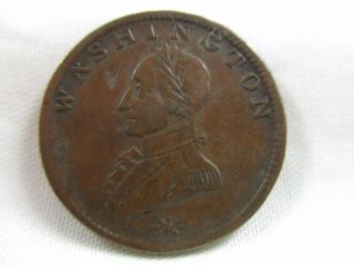 Colonial George Washington Military Double Headed Bust Cent - Undated -