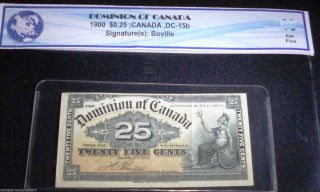 1900 Shinplaster 25¢ Dominion Of Canada - Twenty Five Cents