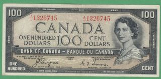 1954 Canadian $100 Dollar Note Devil 