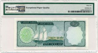 Cayman Islands - 5 Dollars 1971 P2a Elizabeth II PMG Gem UNC 66 EPQ 2
